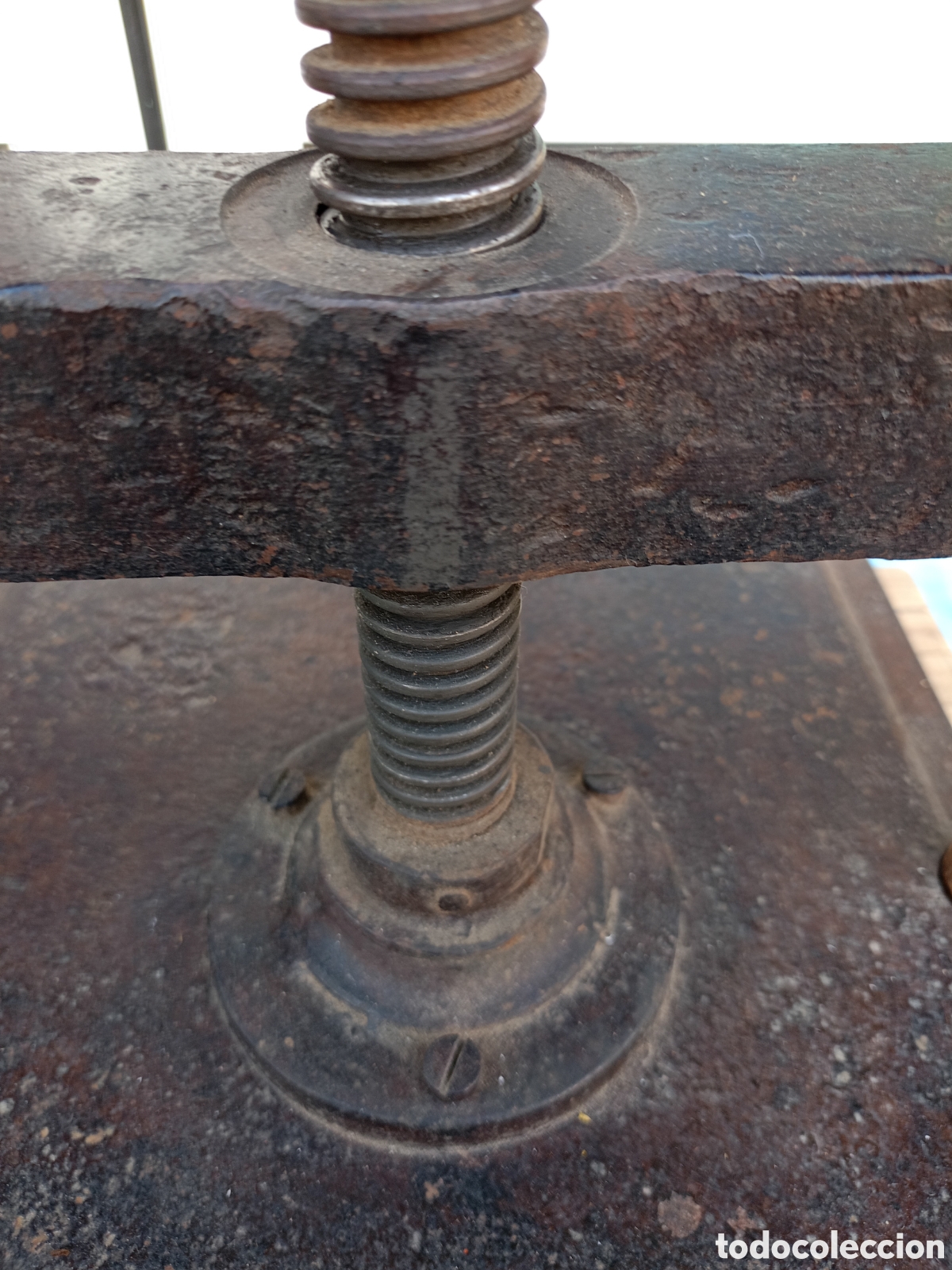 Antig&uuml;edades: PRENSA DE IMPRENTA S. XIX, HIERRO Y BRONCE - Foto 5