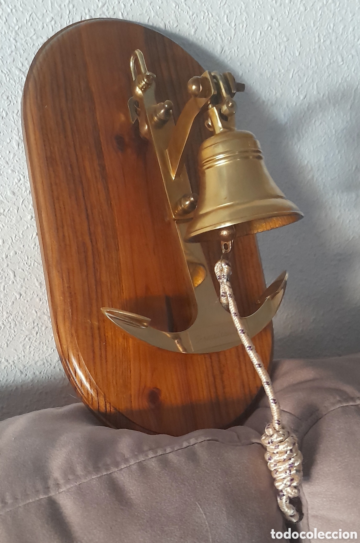 Antig&uuml;edades: Decoraci&oacute;n campana con ancla marinera - Foto 2