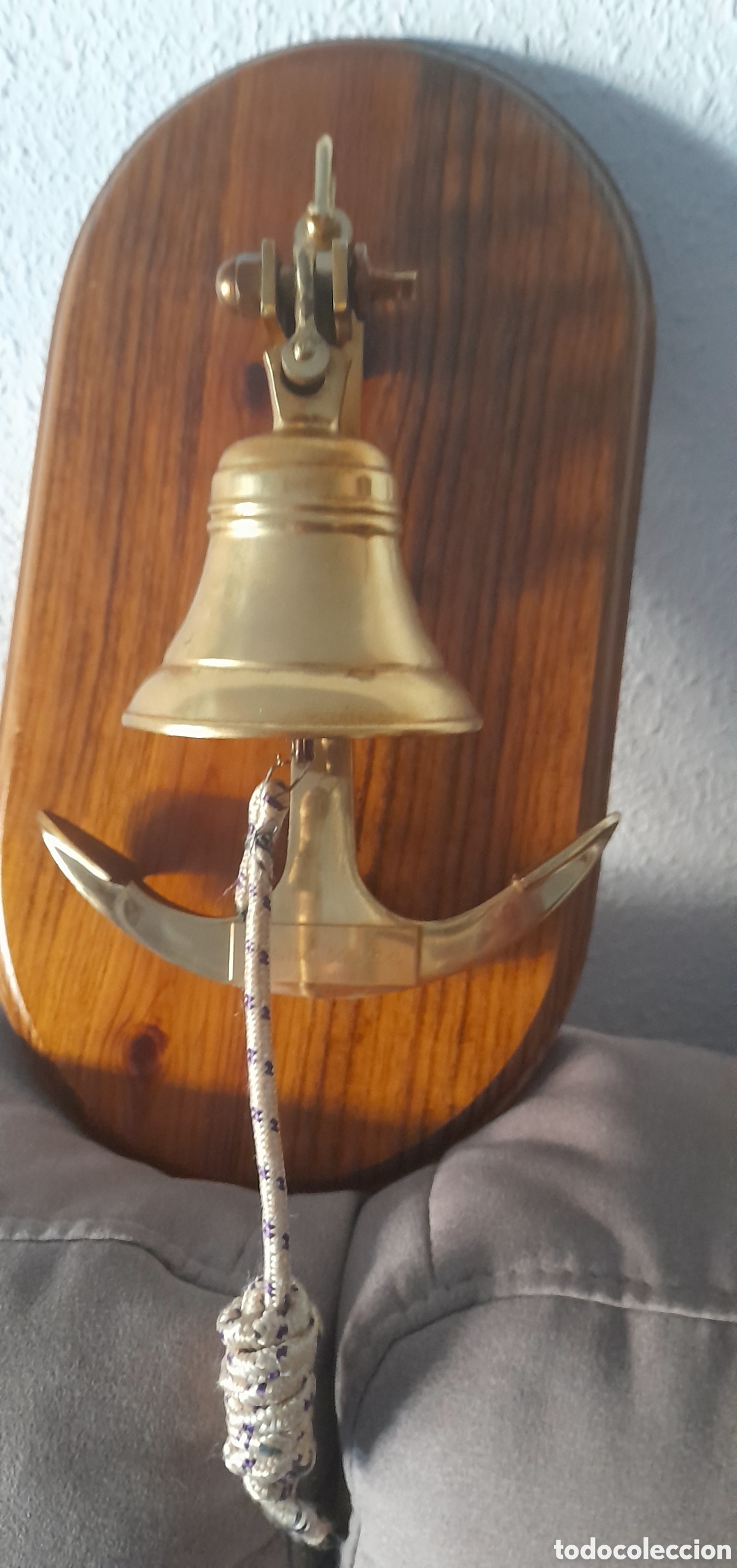 Antig&uuml;edades: Decoraci&oacute;n campana con ancla marinera - Foto 3