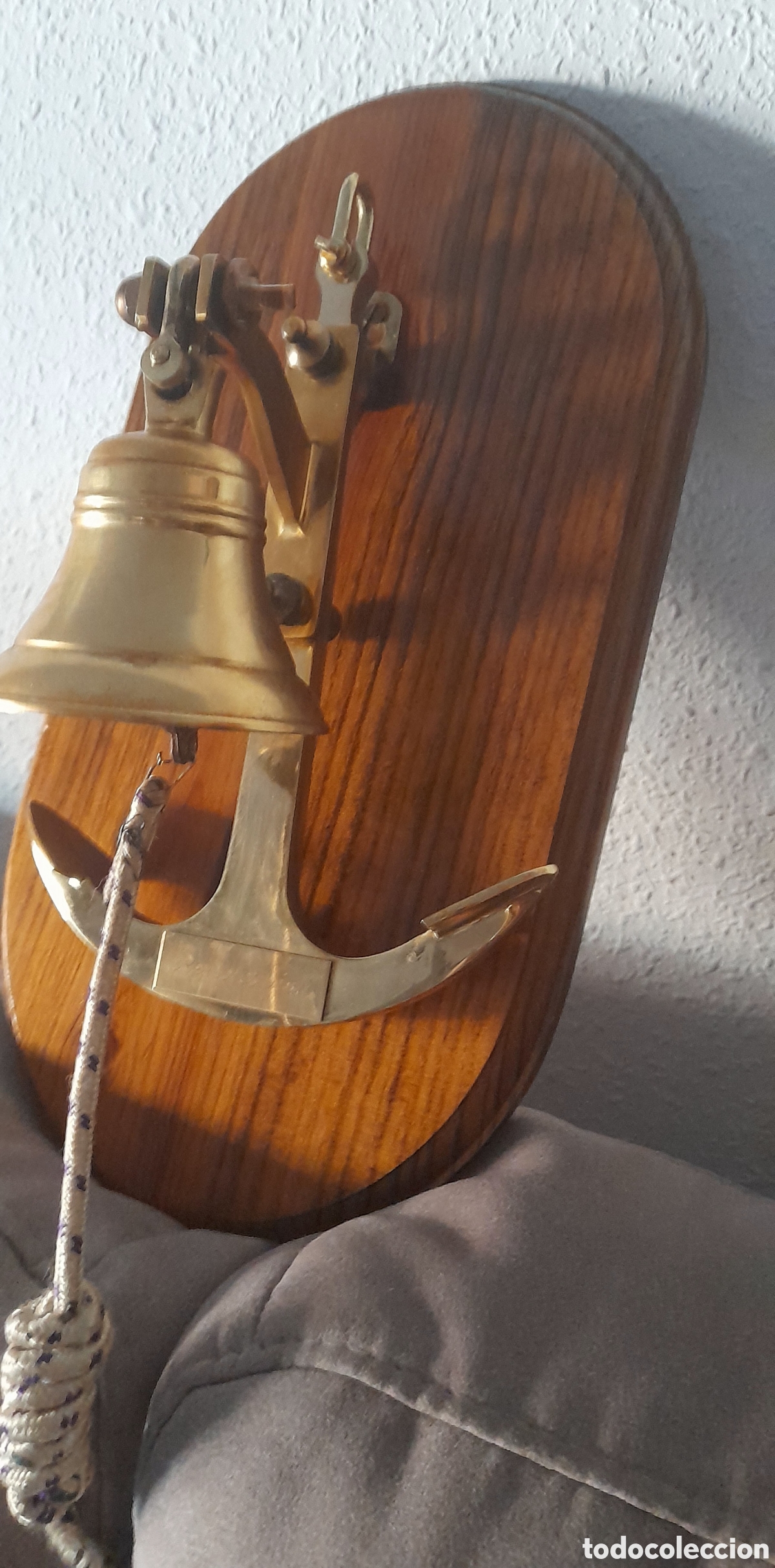 Antig&uuml;edades: Decoraci&oacute;n campana con ancla marinera - Foto 4
