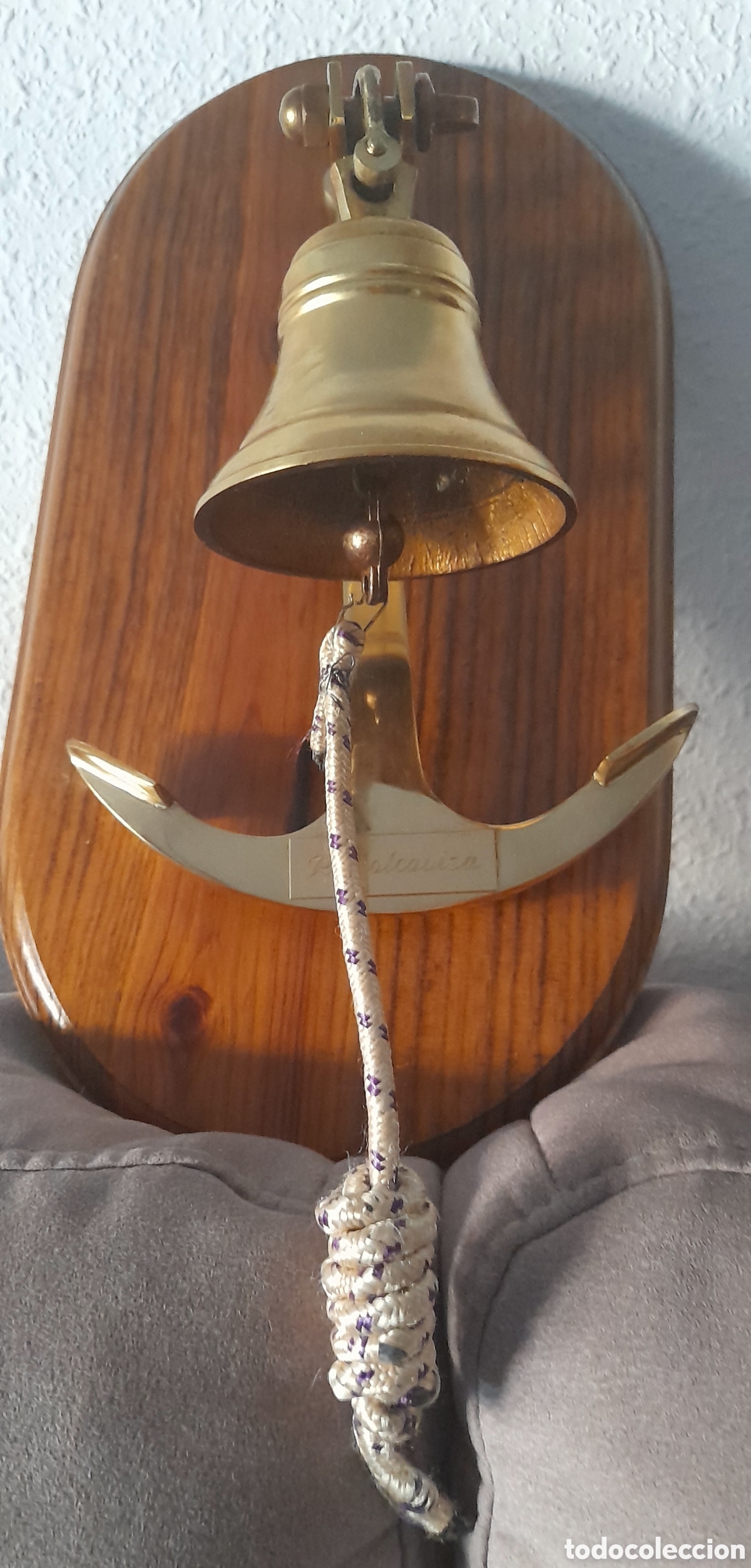 Antig&uuml;edades: Decoraci&oacute;n campana con ancla marinera - Foto 5