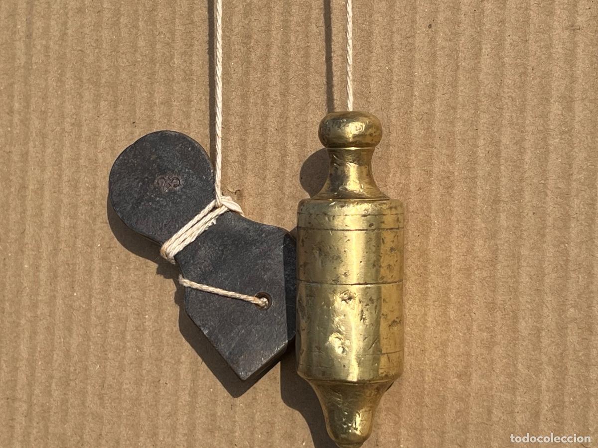 Antig&uuml;edades: Plomada completa 9 cm de largo - Foto 7
