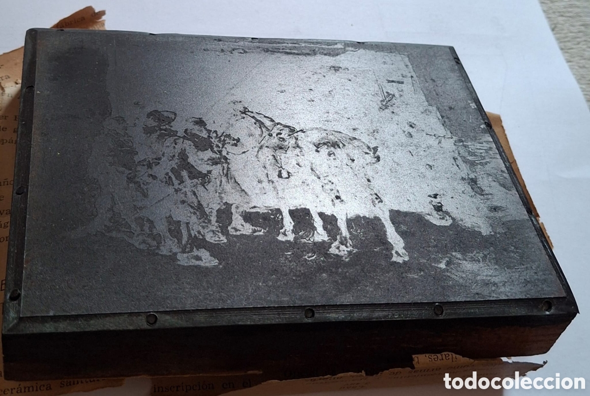 Antig&uuml;edades: Tamp&oacute;n o placa de imprenta - Foto 2