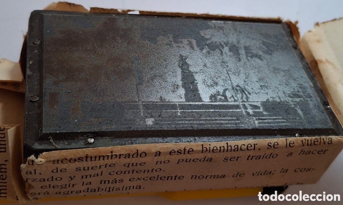 Antig&uuml;edades: Tamp&oacute;n o placa de imprenta - Foto 2