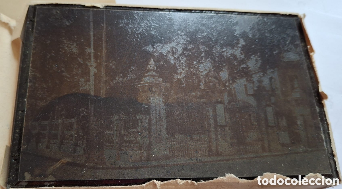 Antig&uuml;edades: Tamp&oacute;n o placa de imprenta. - Foto 2