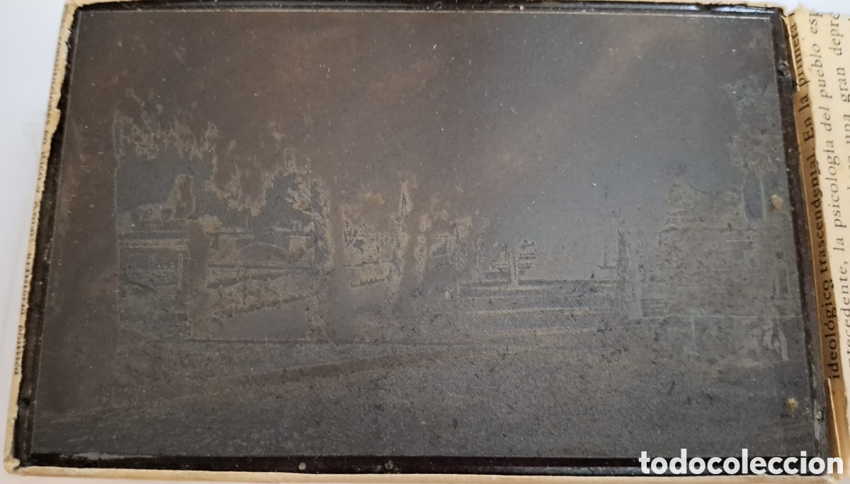 Antig&uuml;edades: Tamp&oacute;n o placa de imprenta. - Foto 2