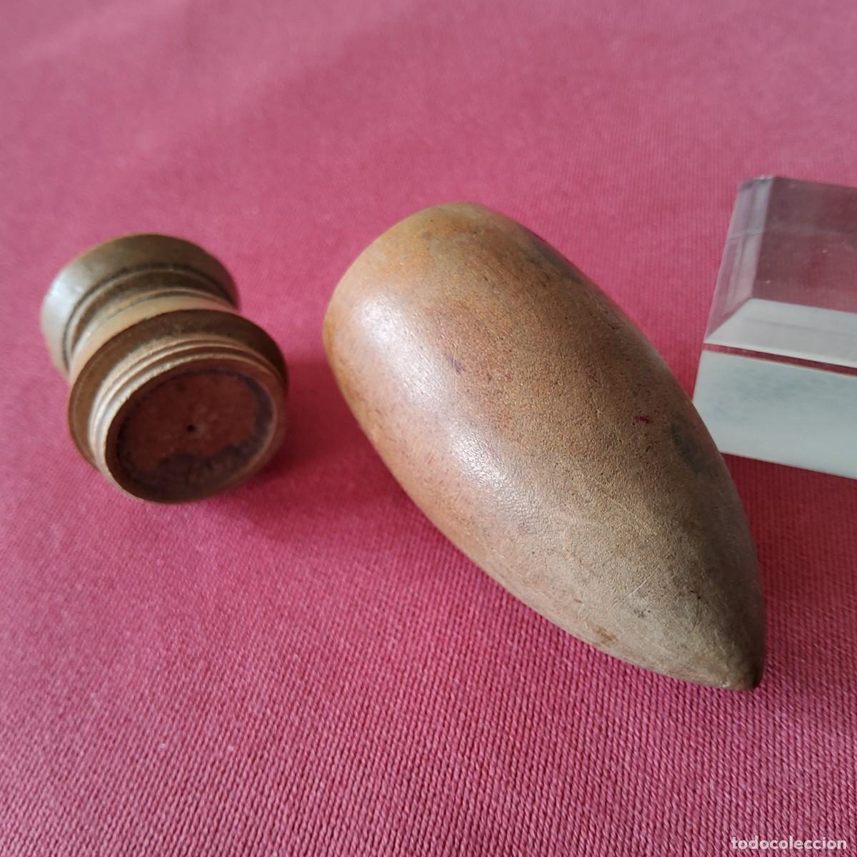 Antig&uuml;edades: ANTIGUO ALFILETERO DE MADERA CON FORMA DE BELLOTA - Foto 7