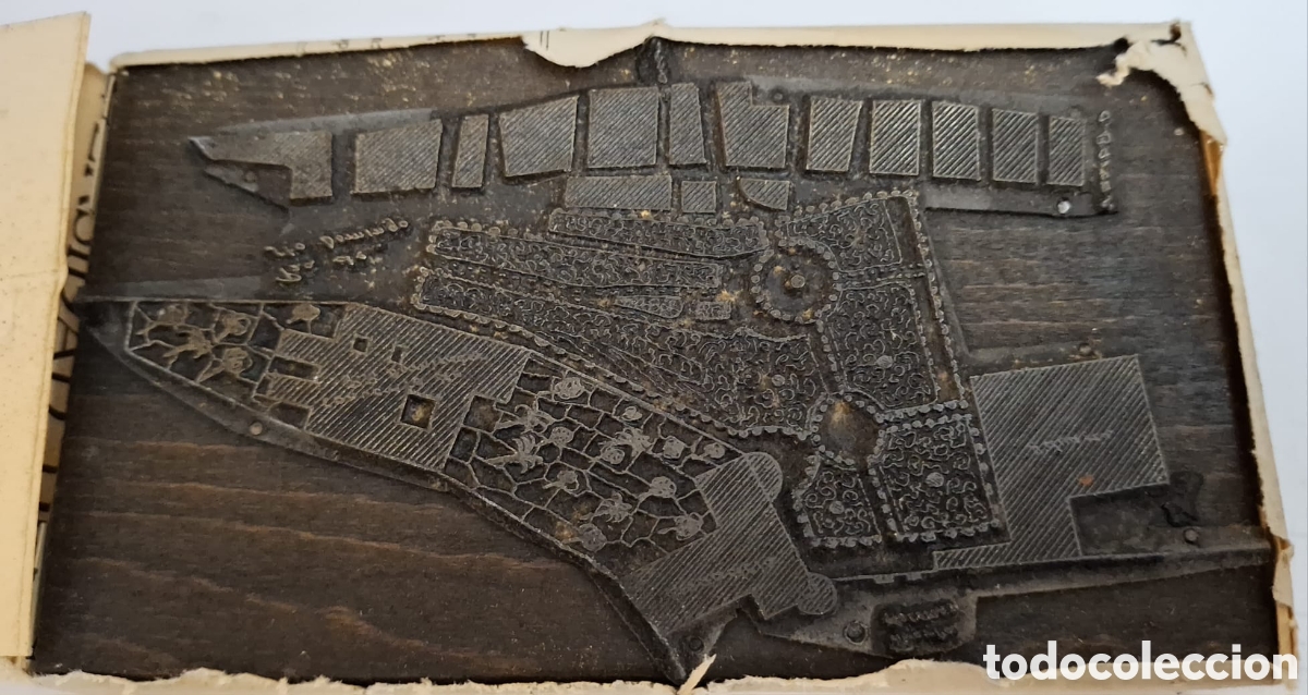 Antig&uuml;edades: Tamp&oacute;n o placa de imprenta. - Foto 2