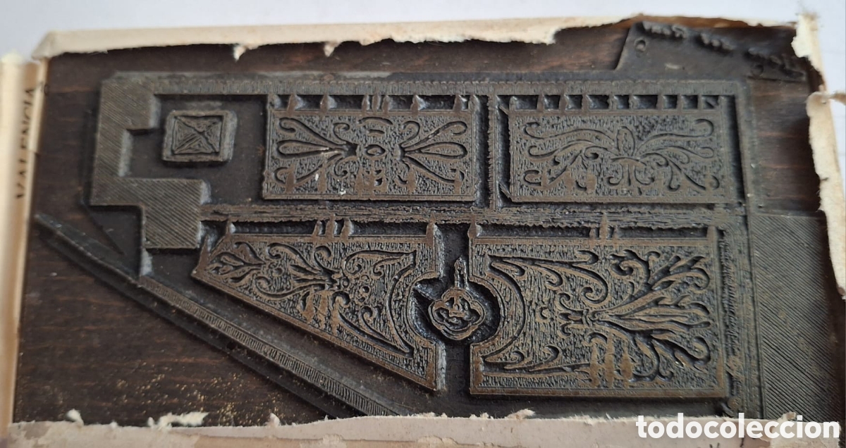 Antig&uuml;edades: Tamp&oacute;n o placa de imprenta. - Foto 2
