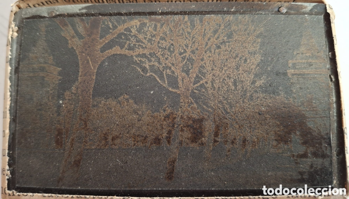 Antig&uuml;edades: Tamp&oacute;n o placa de imprenta. - Foto 2