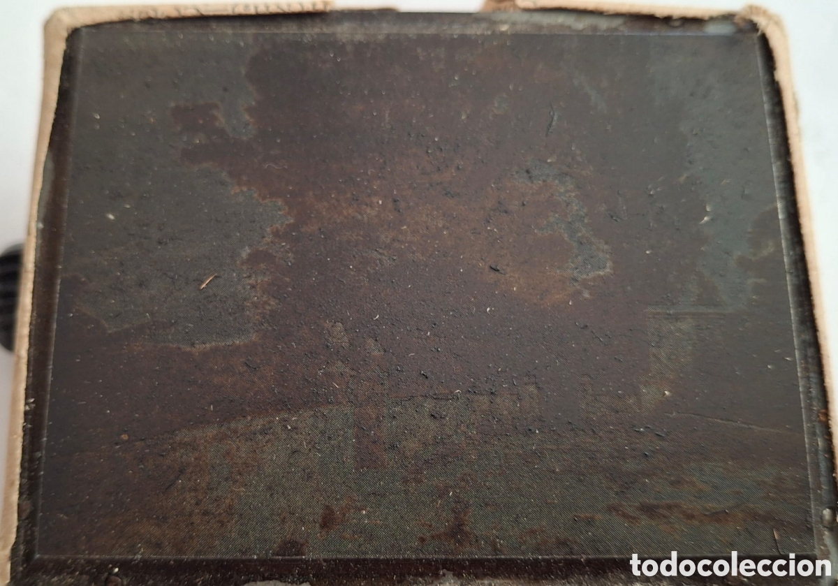 Antig&uuml;edades: Tamp&oacute;n o placa de imprenta. - Foto 2