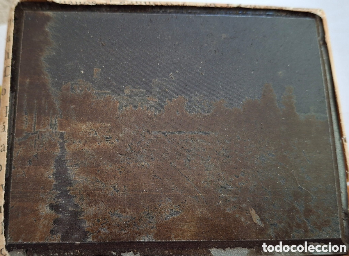 Antig&uuml;edades: Tamp&oacute;n o placa de imprenta. - Foto 2