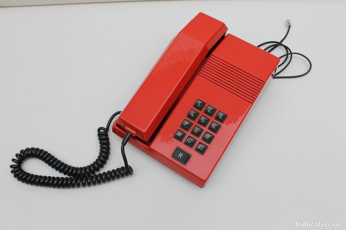 Tel&eacute;fonos: TELEFONO MODELO TEIDE ROJO. AMPER- A&Ntilde;OS 80 - Foto 1