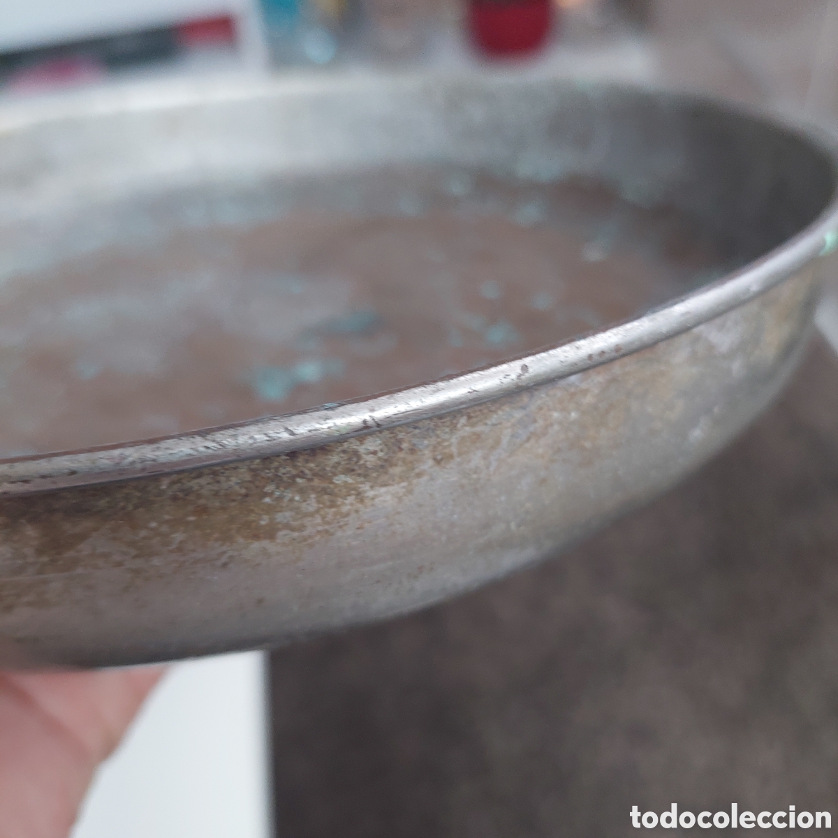 Antig&uuml;edades: Plato de balanza de 24cm - Foto 3