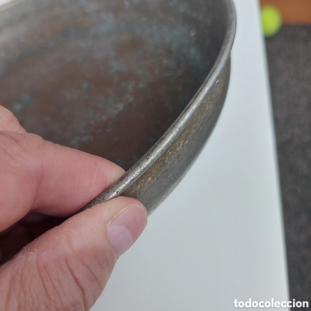 Antig&uuml;edades: Plato de balanza de 24cm - Foto 4