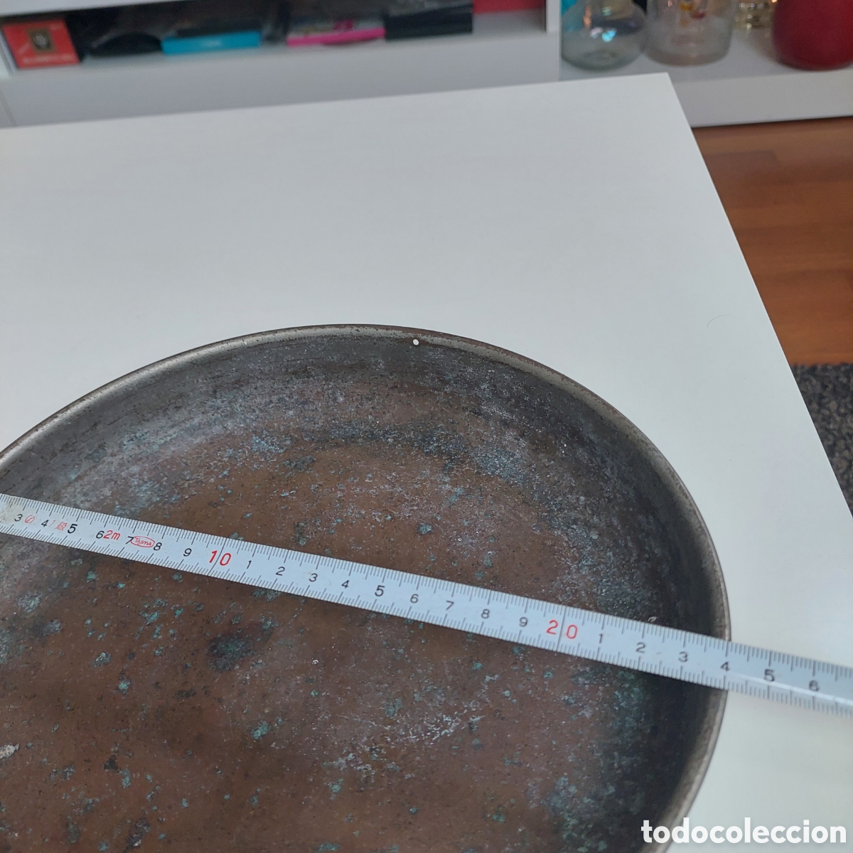 Antig&uuml;edades: Plato de balanza de 24cm - Foto 7