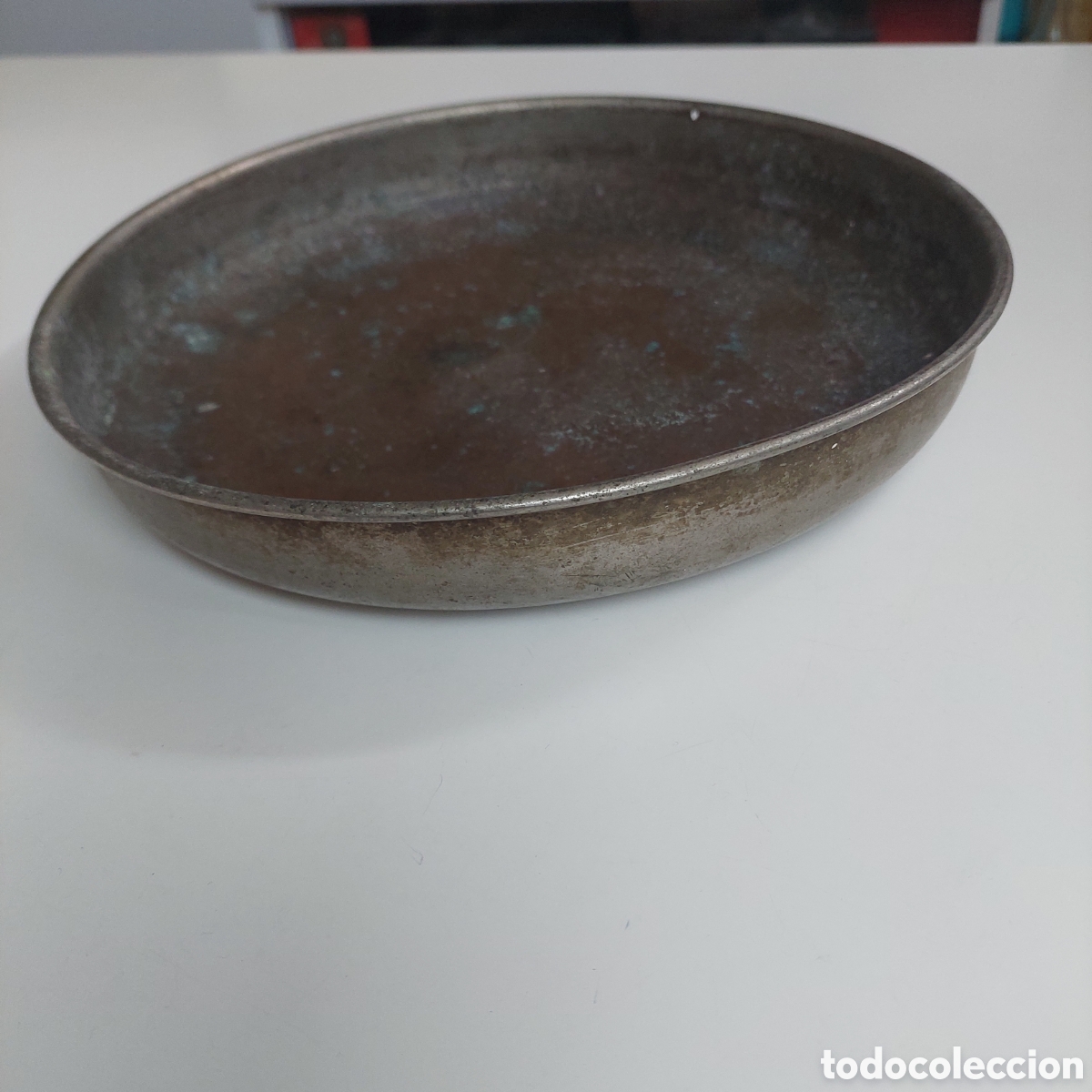 Antig&uuml;edades: Plato de balanza de 24cm - Foto 8