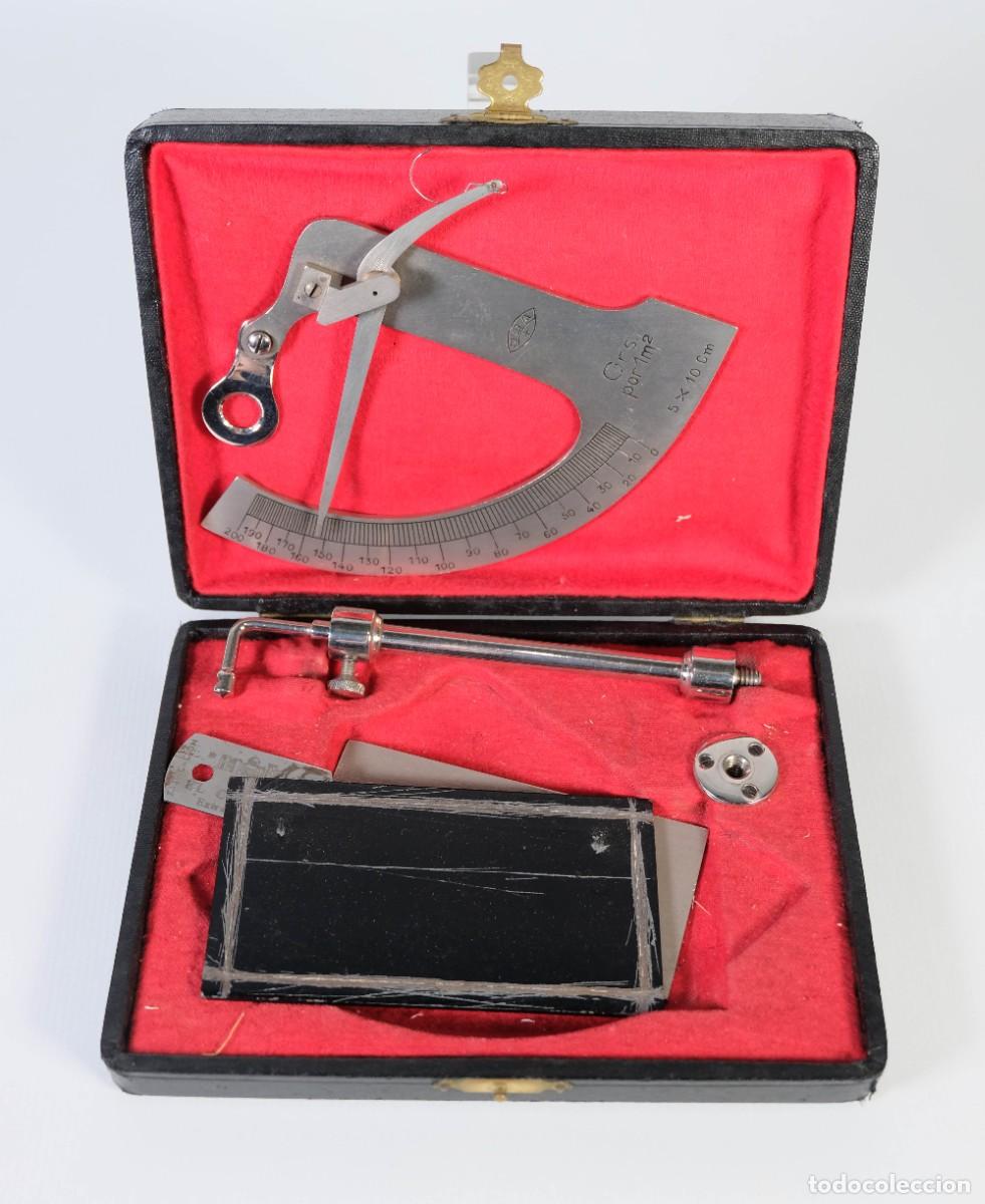 Antig&uuml;edades: Balanza de precisi&oacute;n JBA 50x10 cm - Con su estuche - Foto 1