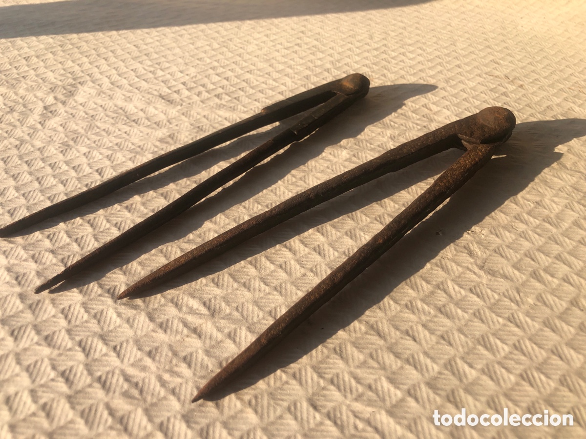 Antig&uuml;edades: Antiguos compases de carpintero forja - Foto 4