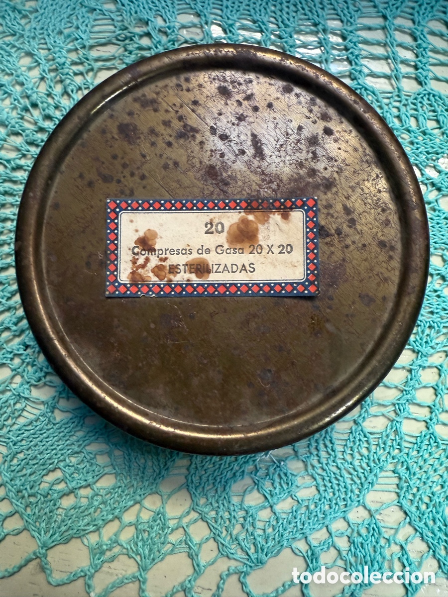 Antig&uuml;edades: Antigua lata de Esterilizados Hartmann - Foto 3