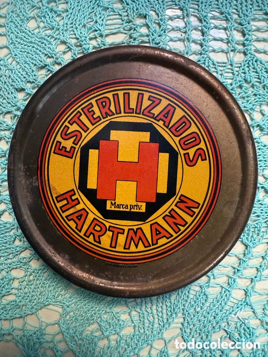 Antig&uuml;edades: Antigua lata de Esterilizados Hartmann - Foto 1