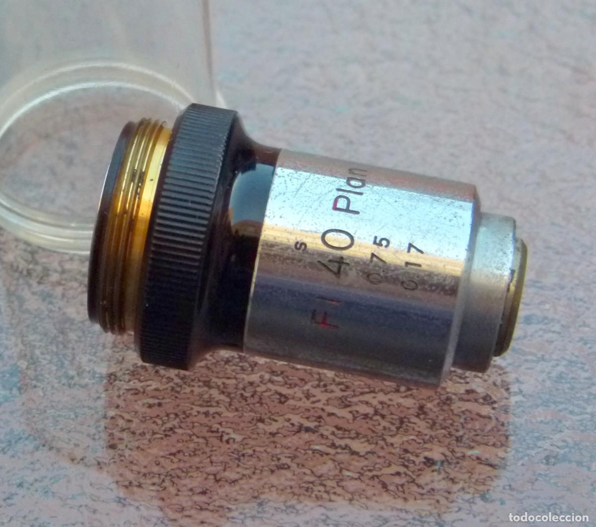 Antig&uuml;edades: microscope lens FI 40 plan 0,75 0,17 - Foto 3