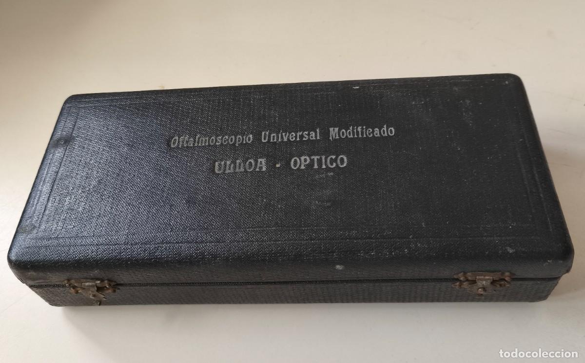 Antig&uuml;edades: ANTIGUA CAJA OFTALMOSCOPIO UNIVERSAL MODIFICADO. ULLOA OPTICO - Foto 1