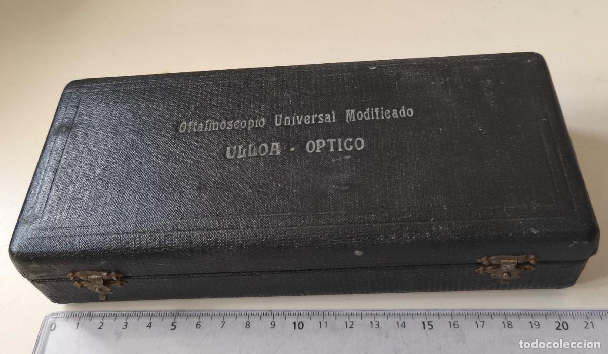 Antig&uuml;edades: ANTIGUA CAJA OFTALMOSCOPIO UNIVERSAL MODIFICADO. ULLOA OPTICO - Foto 6