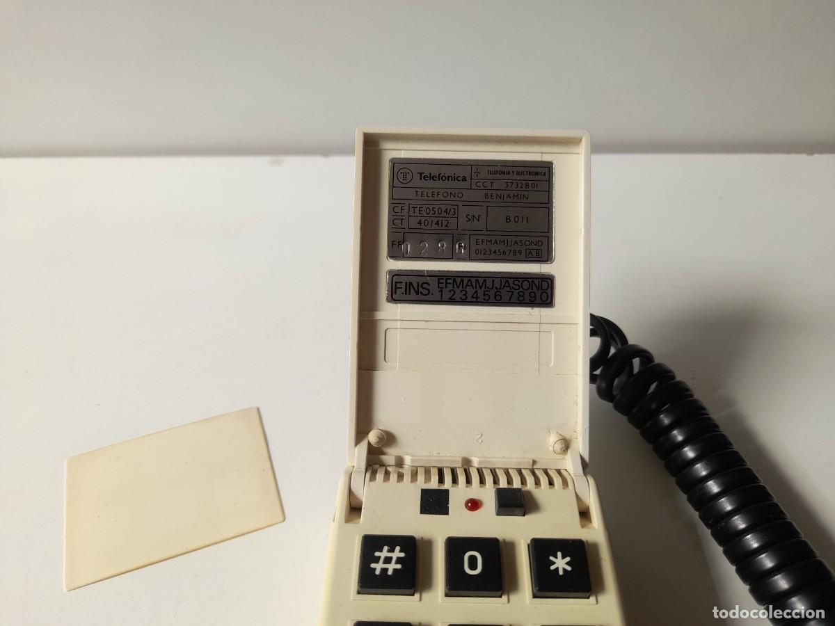 Tel&eacute;fonos: TEL&Eacute;FONO BENJAM&Iacute;N BLANCO. CTNE TELEF&Oacute;NICA. A&Ntilde;OS 80 - Foto 5