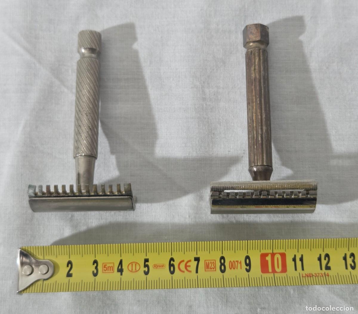 Antig&uuml;edades: 2 maquinillas de afeitar metalicas - Foto 19