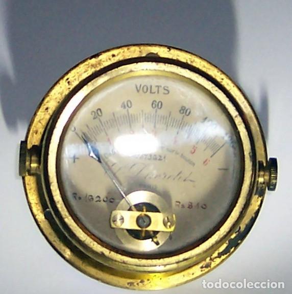 Antig&uuml;edades: Antic Volt&iacute;metre de metall per col&middot;leccionisme - Foto 1