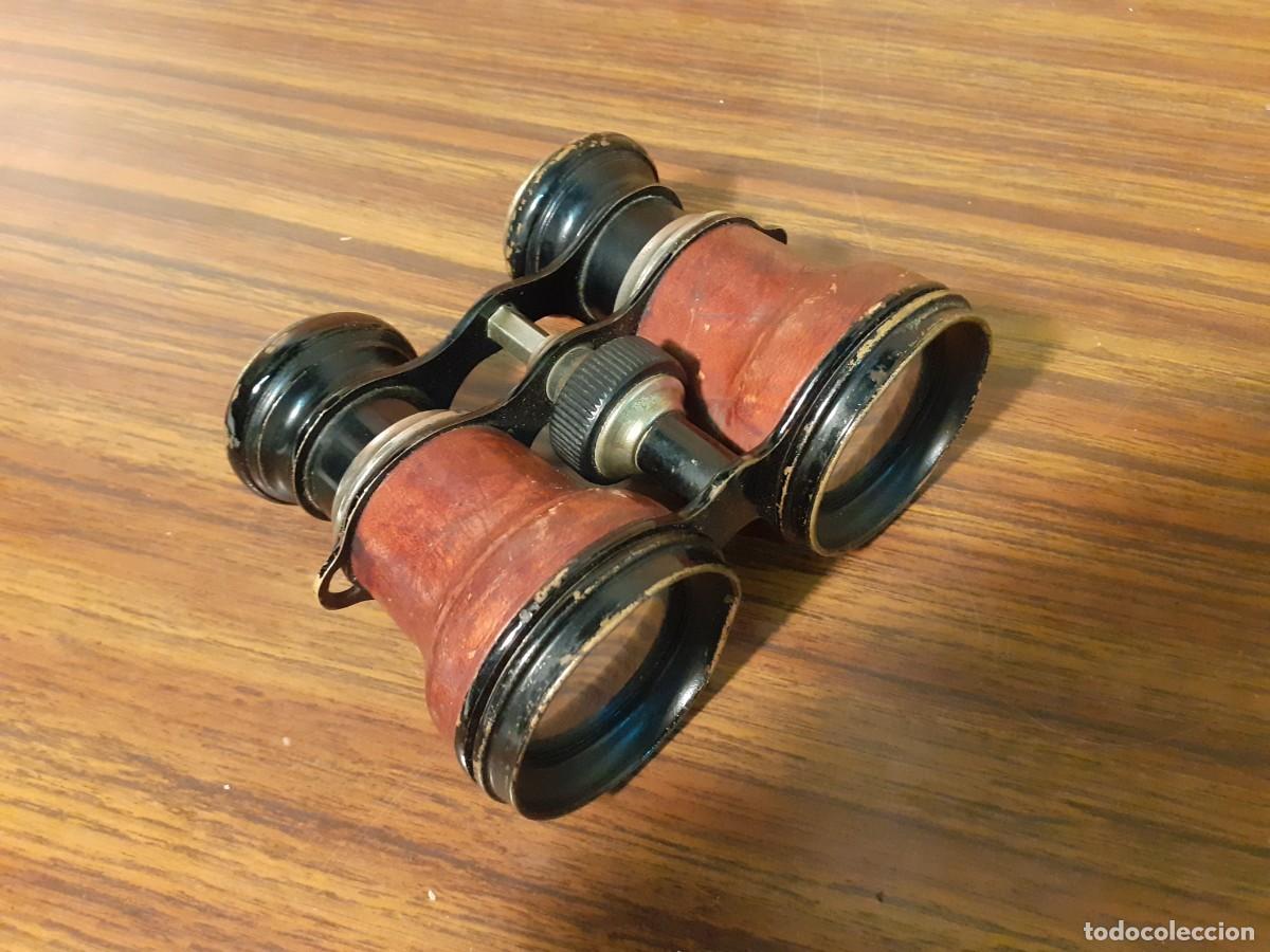 Antig&uuml;edades: Prismaticos cuerpo de madera - Foto 1