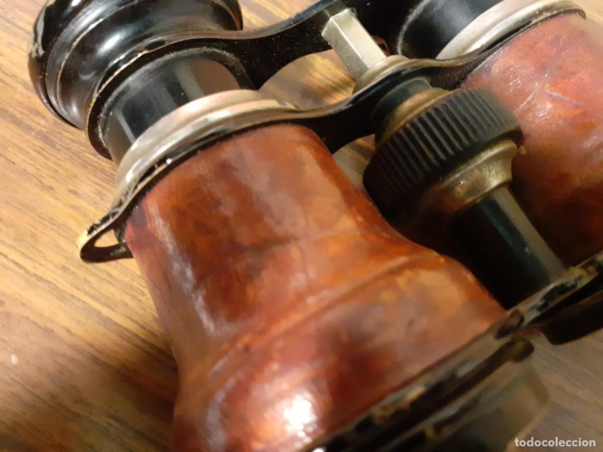 Antig&uuml;edades: Prismaticos cuerpo de madera - Foto 3