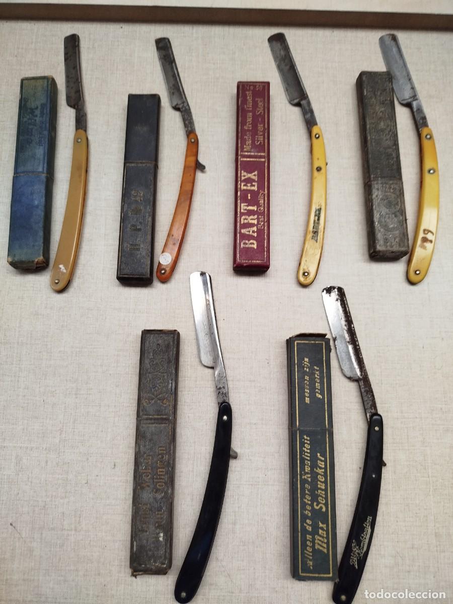 Antig&uuml;edades: Lote navajas barbero antiguas - Foto 1