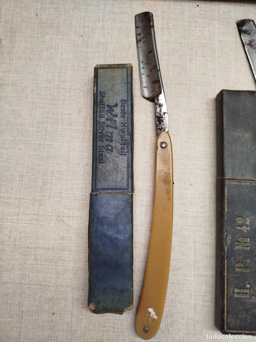 Antig&uuml;edades: Lote navajas barbero antiguas - Foto 3