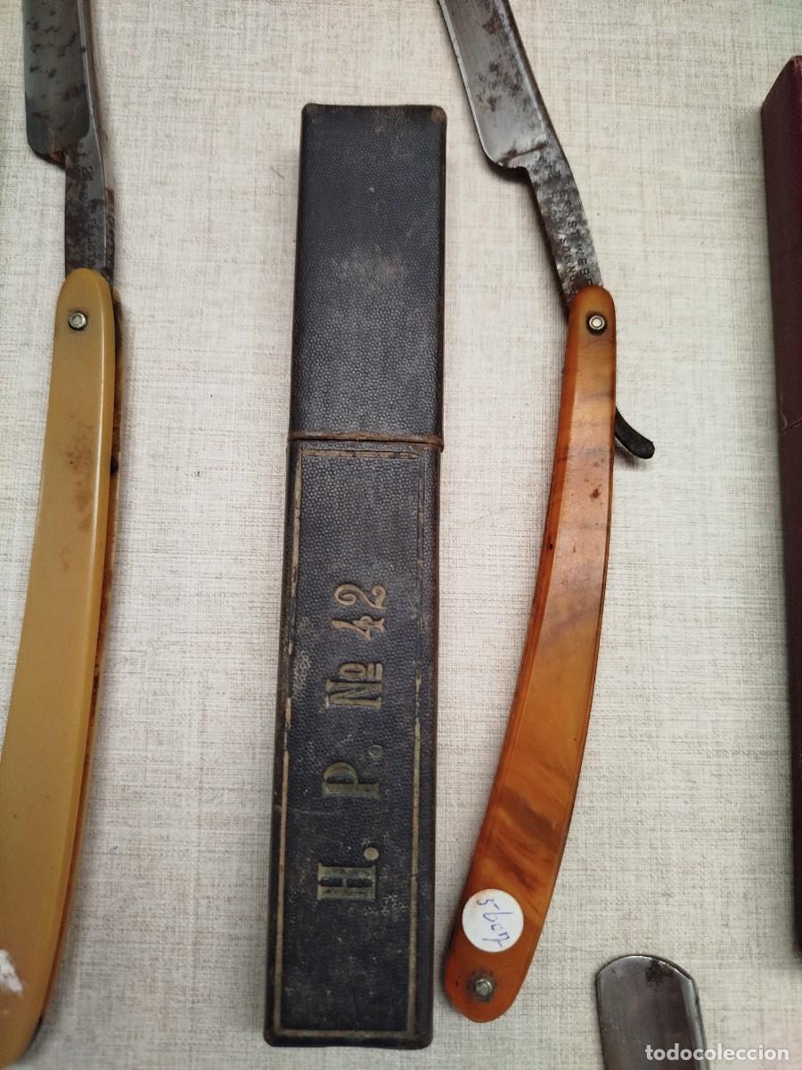 Antig&uuml;edades: Lote navajas barbero antiguas - Foto 7