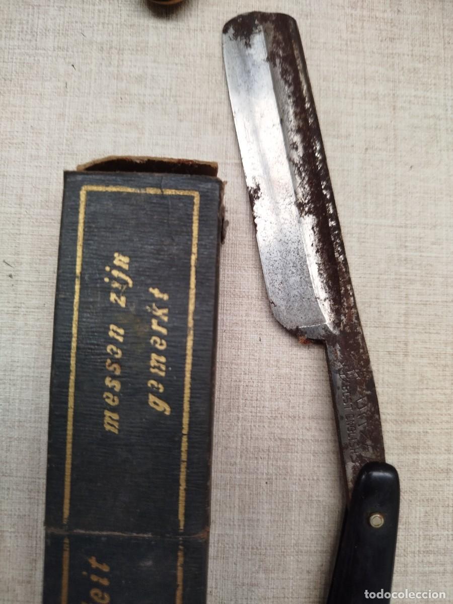 Antig&uuml;edades: Lote navajas barbero antiguas - Foto 15