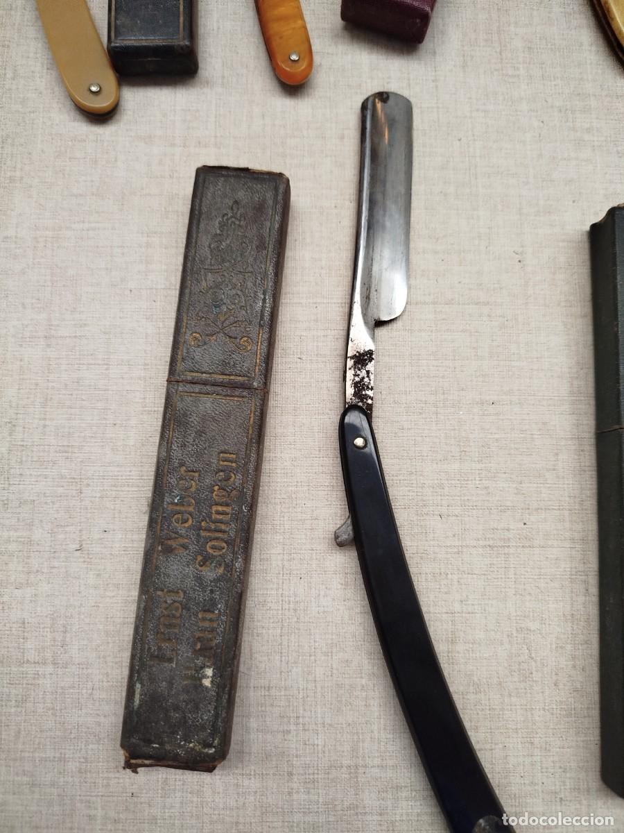 Antig&uuml;edades: Lote navajas barbero antiguas - Foto 18