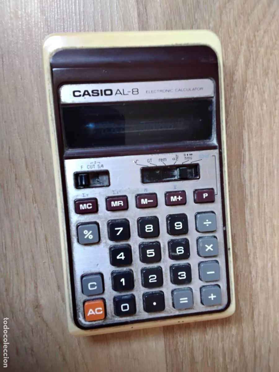 Antig&uuml;edades: CALCULADORA CASIO AL-8. 1975 FUNCIONANDO, LEER M&Aacute;S - Foto 1