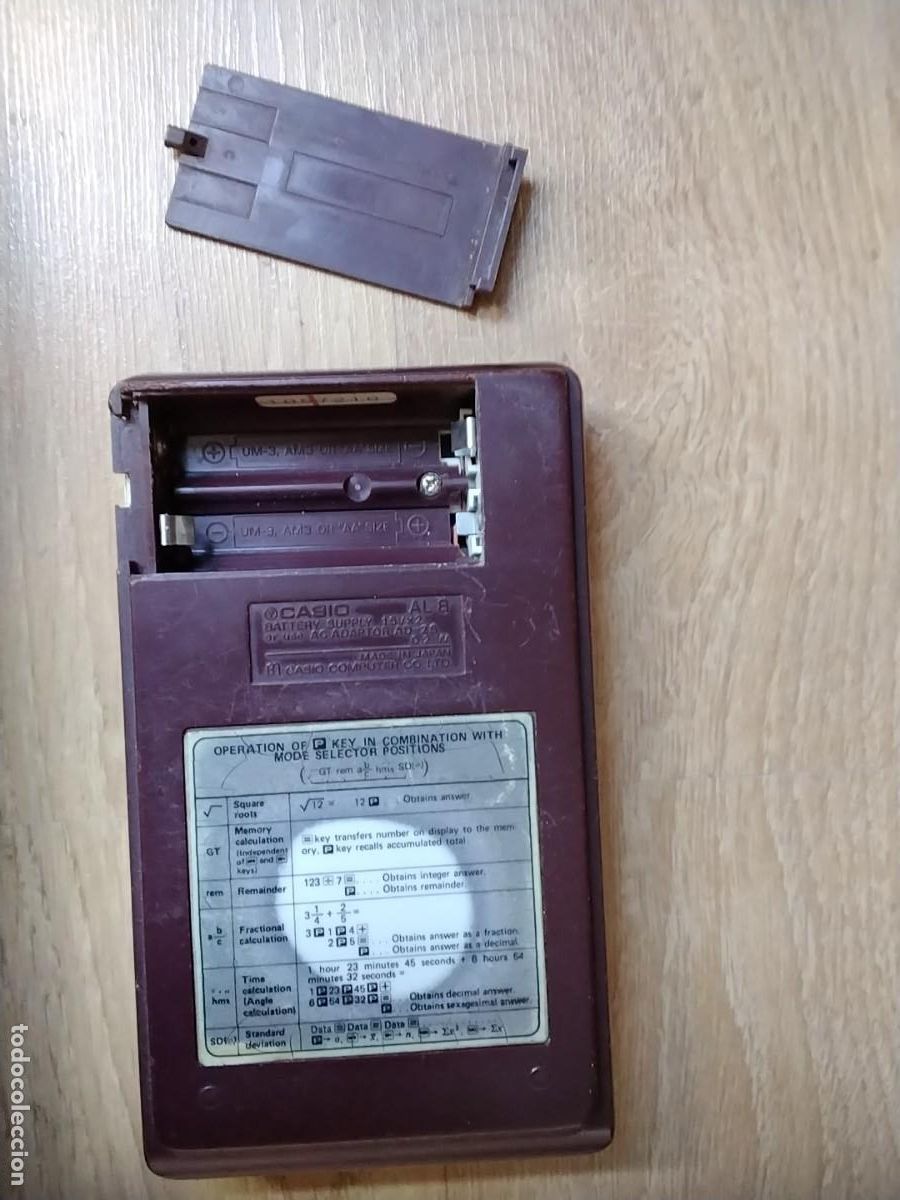 Antig&uuml;edades: CALCULADORA CASIO AL-8. 1975 FUNCIONANDO, LEER M&Aacute;S - Foto 4