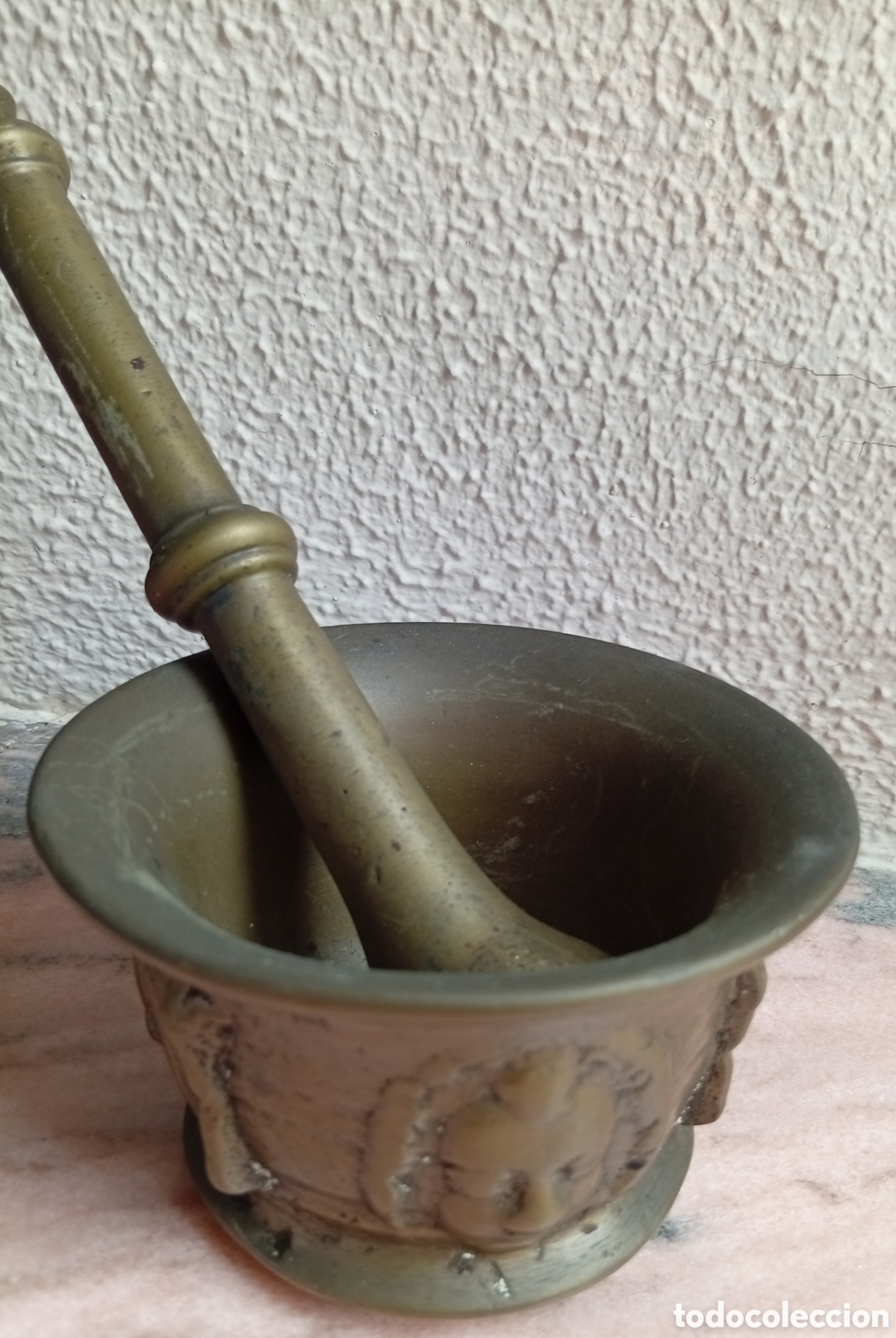 Antig&uuml;edades: Almirez mortero de bronce siglo XVI/XVII - Foto 3