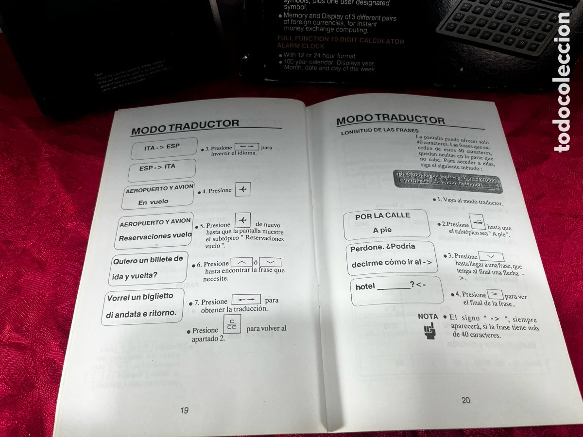 Antig&uuml;edades: ANTIGUO TRADUCTOR DE VIAJE - Foto 8