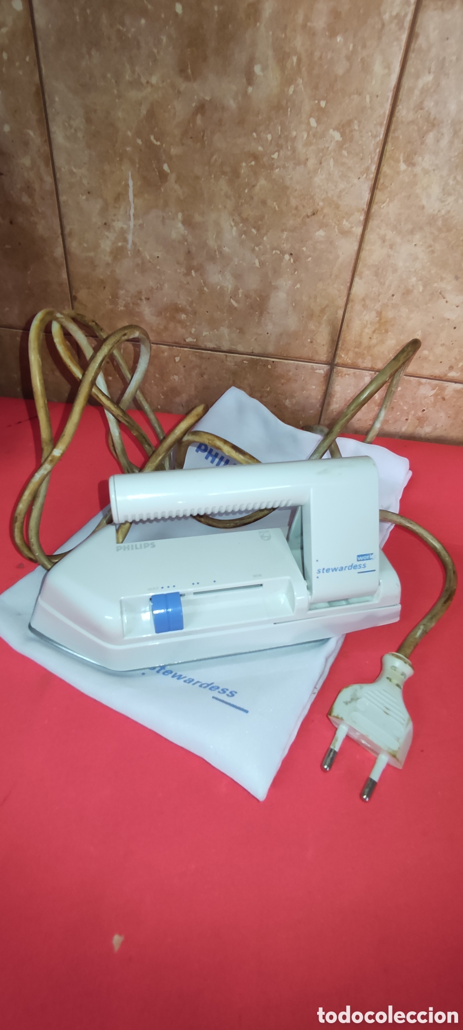 Antig&uuml;edades: Antigua plancha de viaje Philips - Foto 6