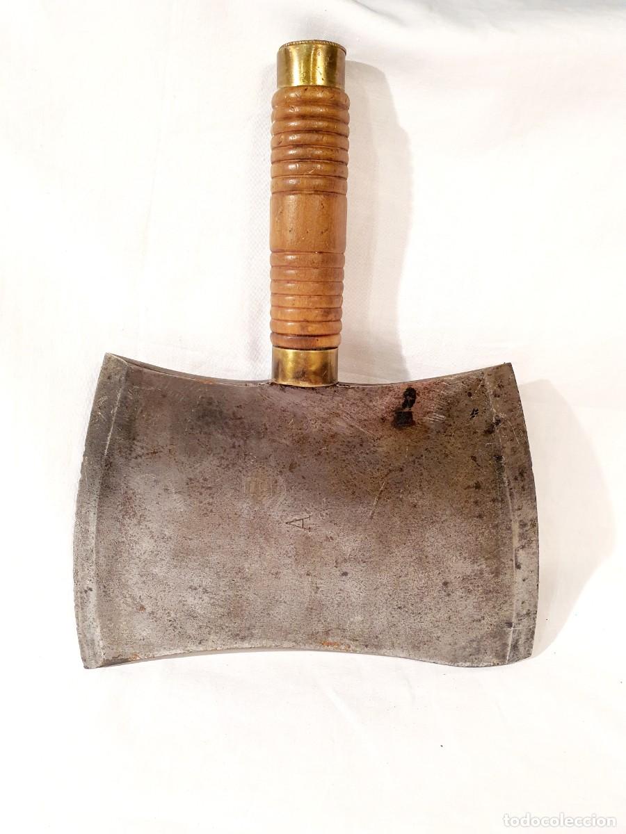 Antig&uuml;edades: Machete de carnicero doble, 1900. - Foto 1