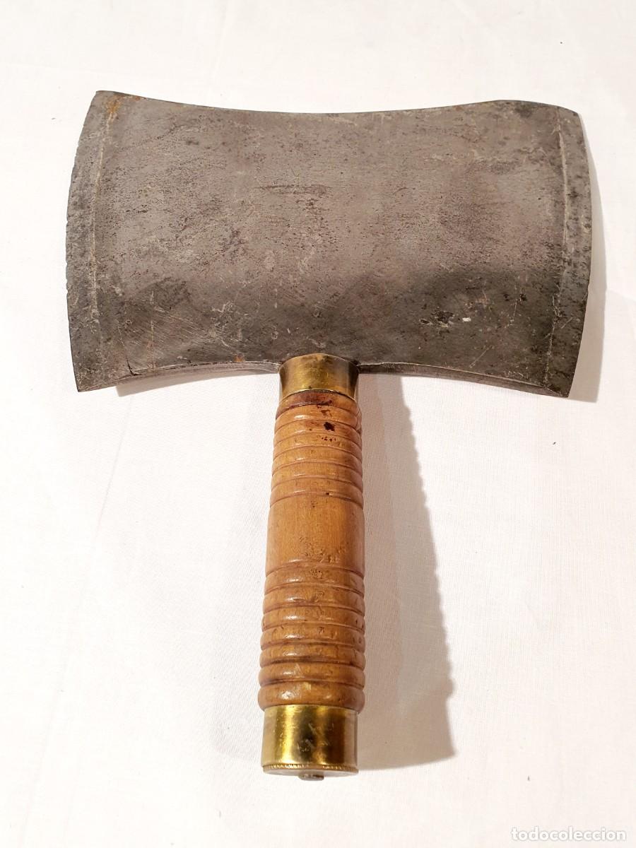 Antig&uuml;edades: Machete de carnicero doble, 1900. - Foto 4