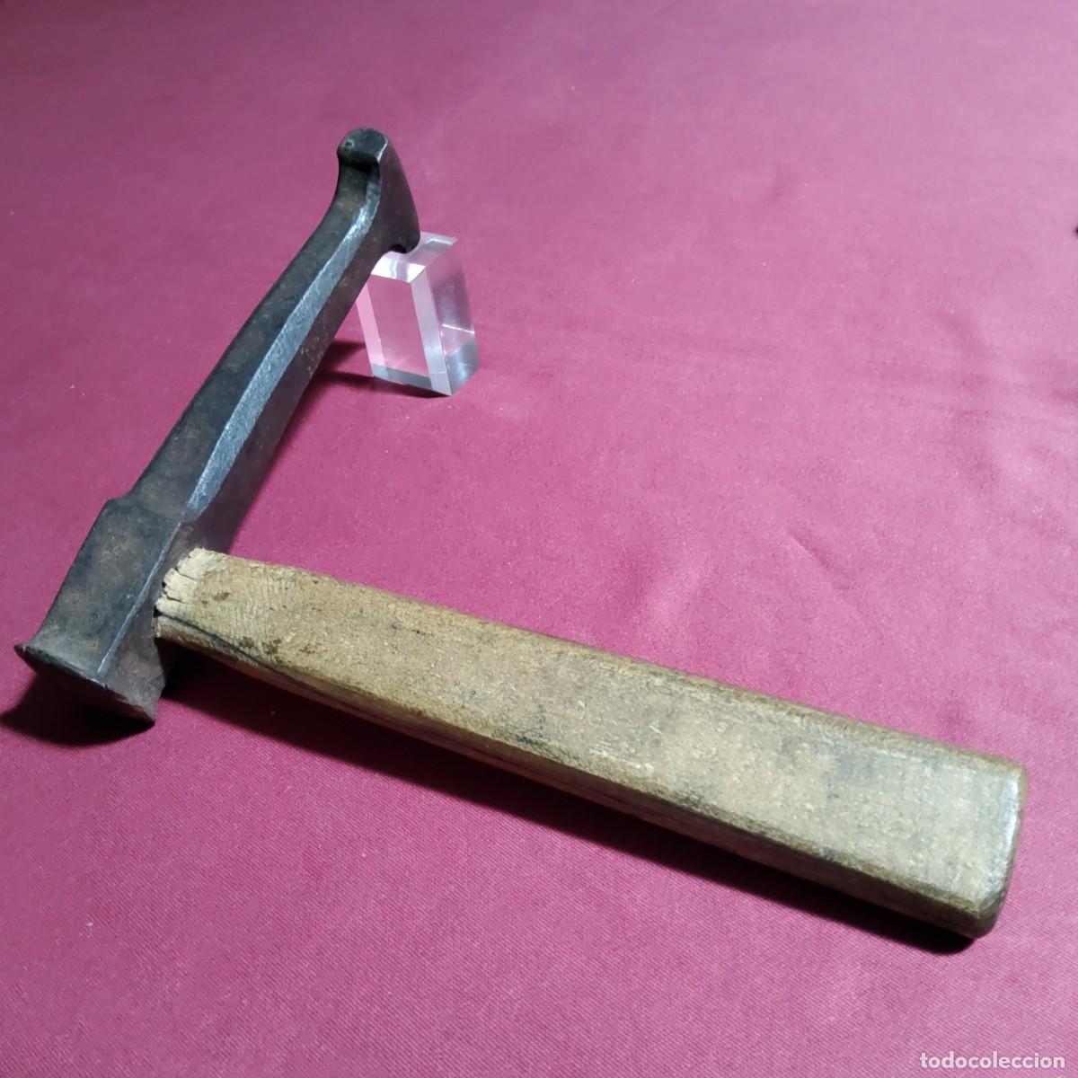 Antig&uuml;edades: ANTIGUO MARTILLO DE HIERRO FORJADO - Foto 4
