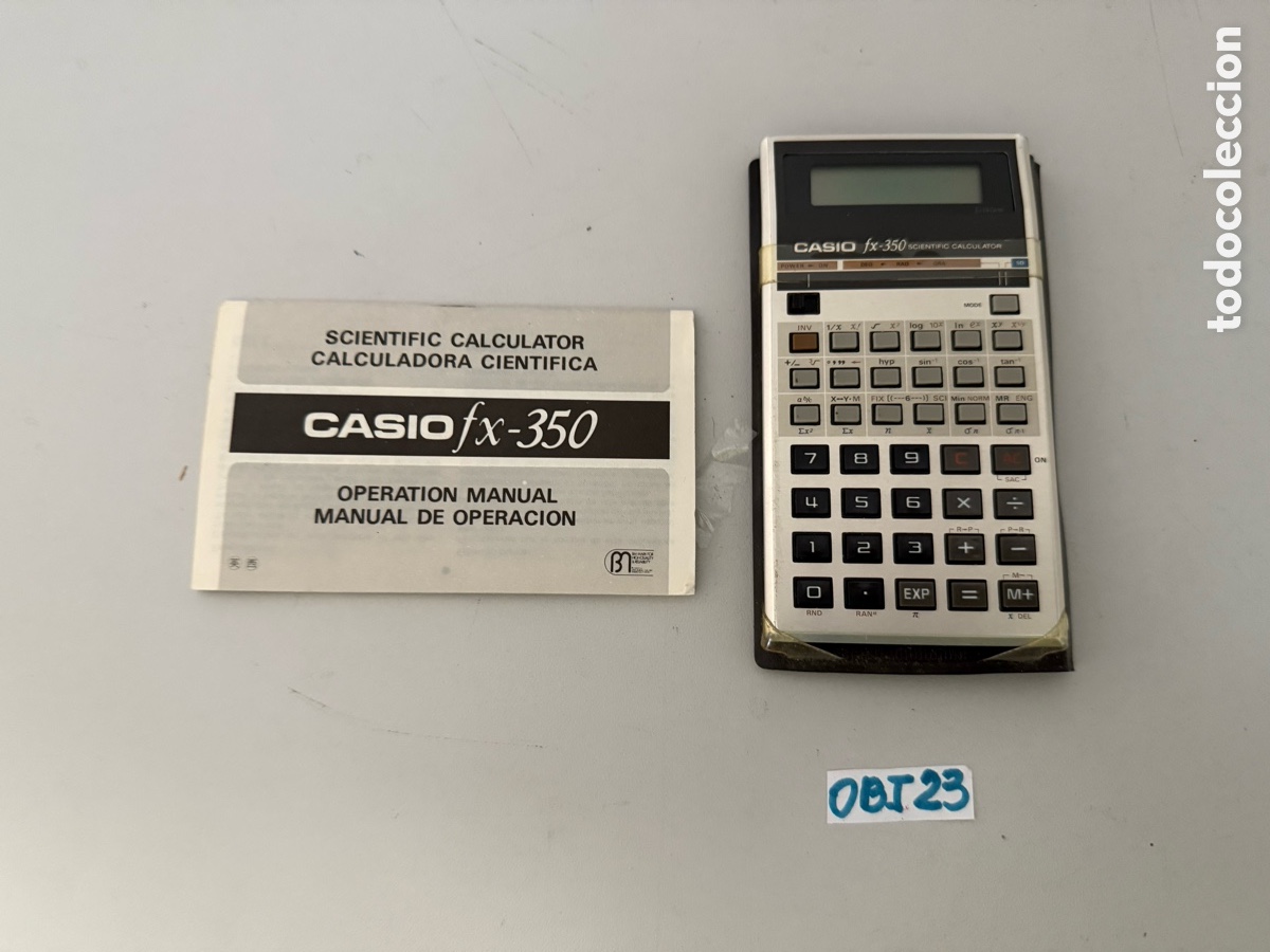 Antig&uuml;edades: CASIO FX-350 CALCULADORA CIENT&Iacute;FICA CON FUNDA - Foto 1