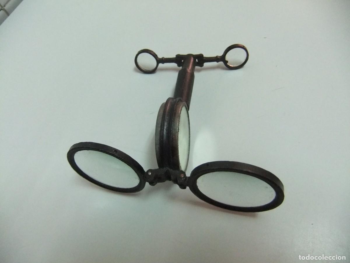 Antig&uuml;edades: anteojos plegables de metal - Foto 3
