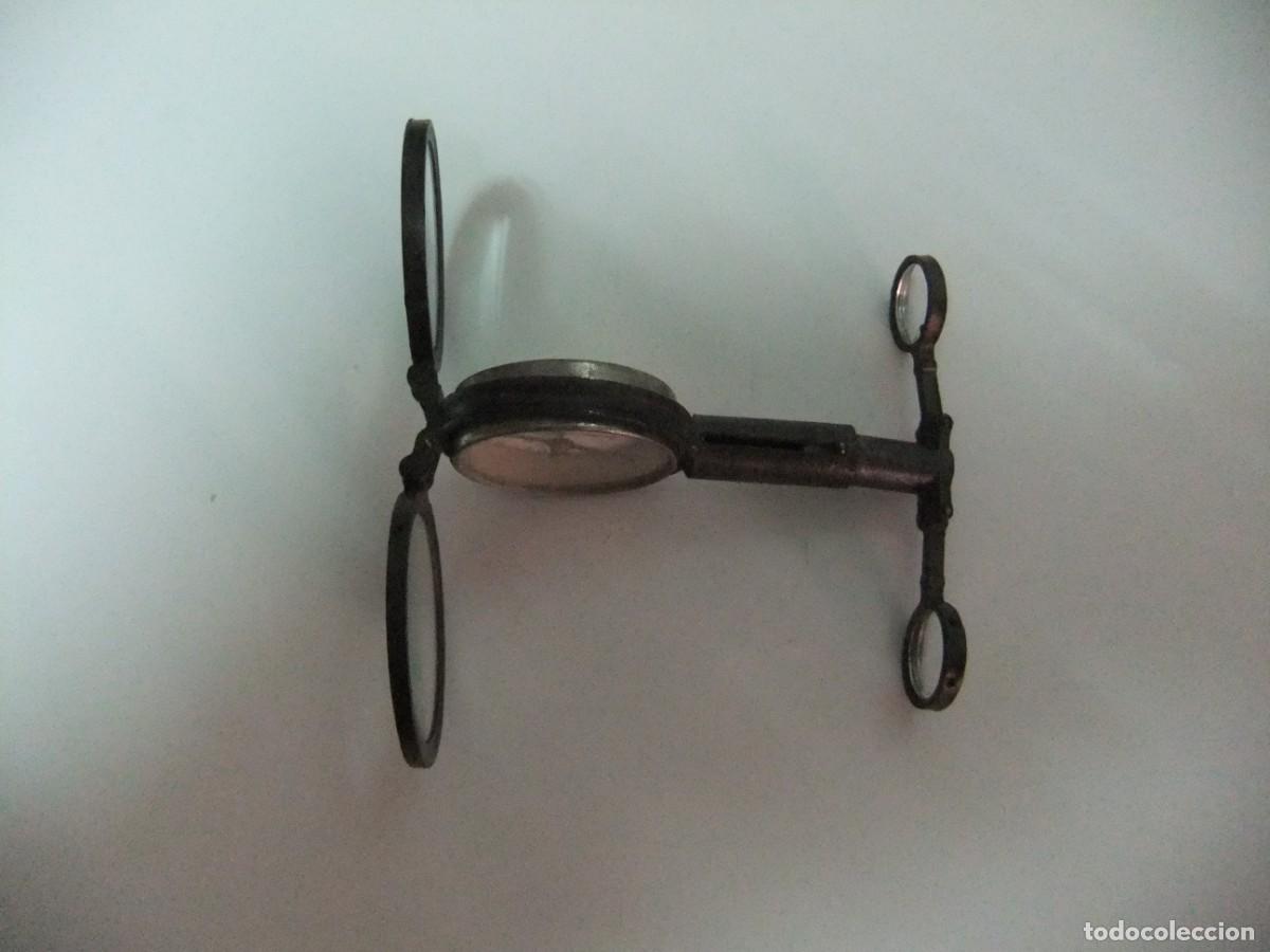 Antig&uuml;edades: anteojos plegables de metal - Foto 4