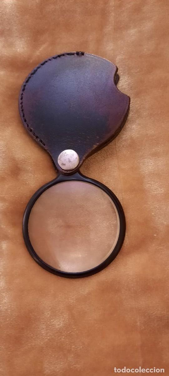 Antig&uuml;edades: ANTIGUA LUPA CON FUNDA DE CUERO - Foto 2